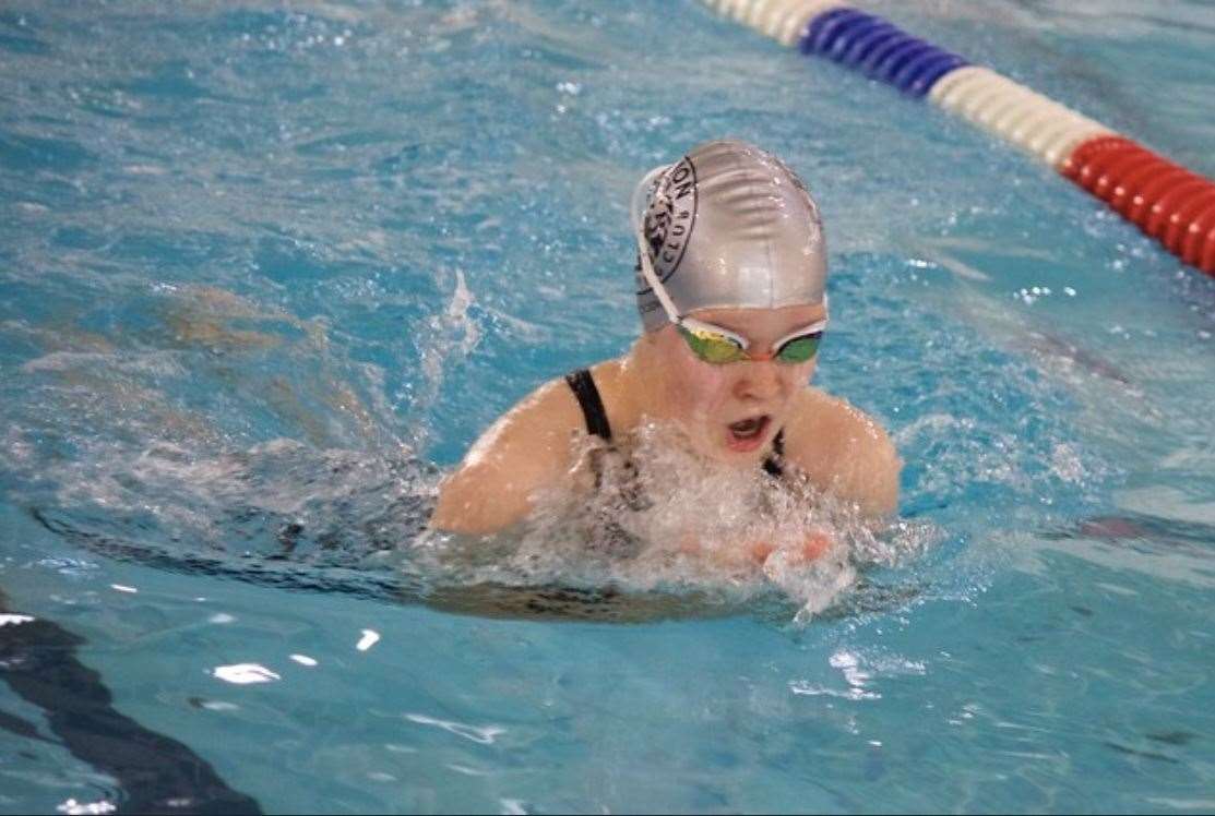 Gravesend's Jessica Goodwin in the pool