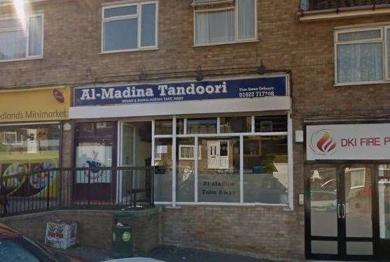 Al Madina Tandoori in Woodlands Road, Ditton, was fined more than £10,000. Picture: Google