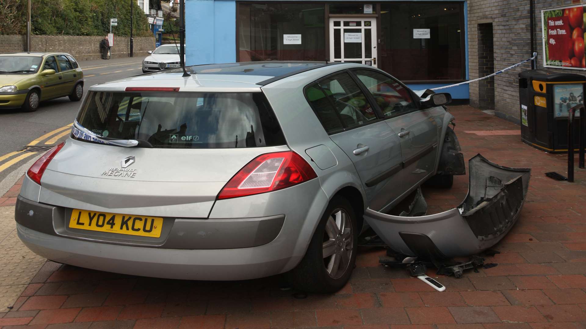 The two-car crash happened near shops in Snodland. Picture: John Westhrop