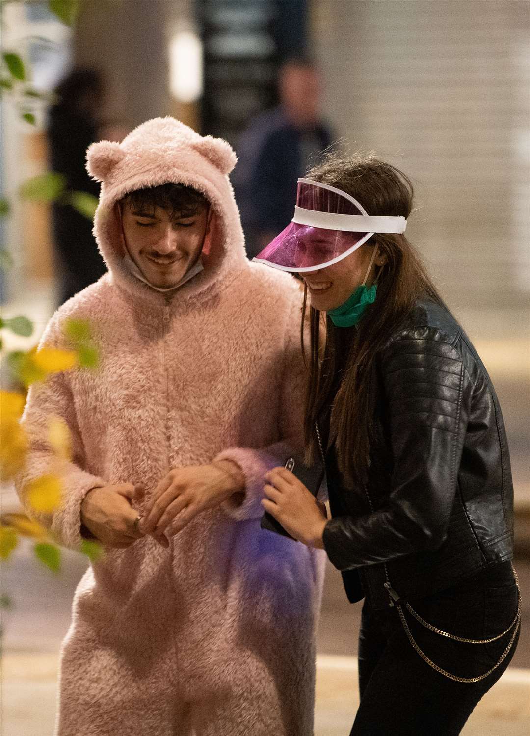 Plenty of young people were seen in fancy dress (Joe Giddens/PA)