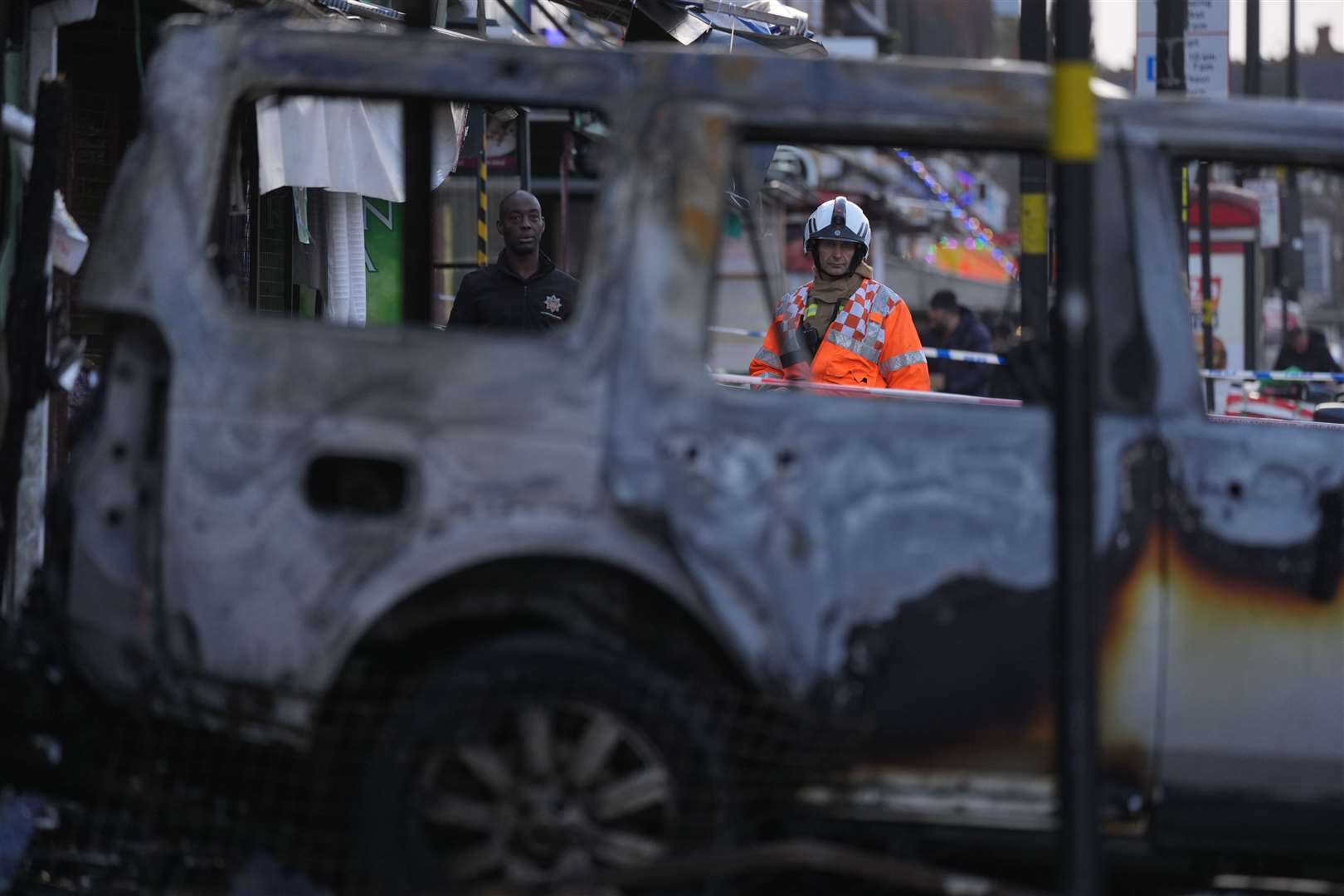 Emergency services attended the scene of a fire at a mixed commercial and residential premises on Stratford Road in Sparkhill, Birmingham (Jacob King/PA)