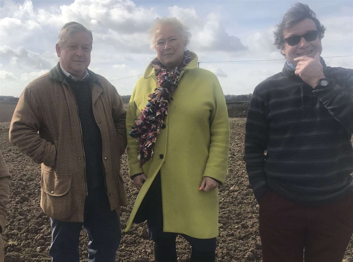 Campaigners Daniel Edelman, Lynn Davis and Graham Ellis