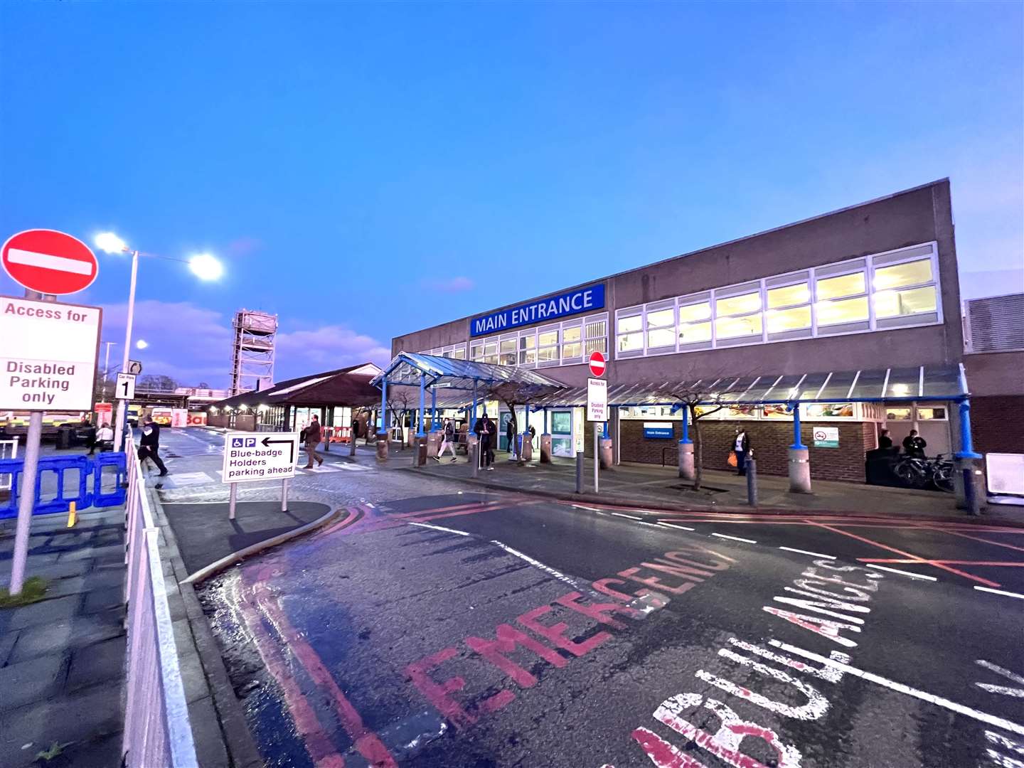 The William Harvey Hospital in Ashford is part of the East Kent Hospitals Trust, which is experiencing a rise in Covid patients. Picture: Barry Goodwin