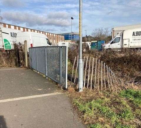 The bridge where she was stopped on her way to Tonbridge High Street. Picture: Susan Watson