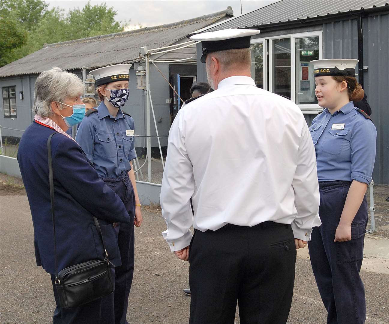 The chairman of Kent County Council, Ann Allen, paid a visit to the Dartford and Crayford Sea Cadets. Ann Allen MBE meeting Cdt 1st Class Millie