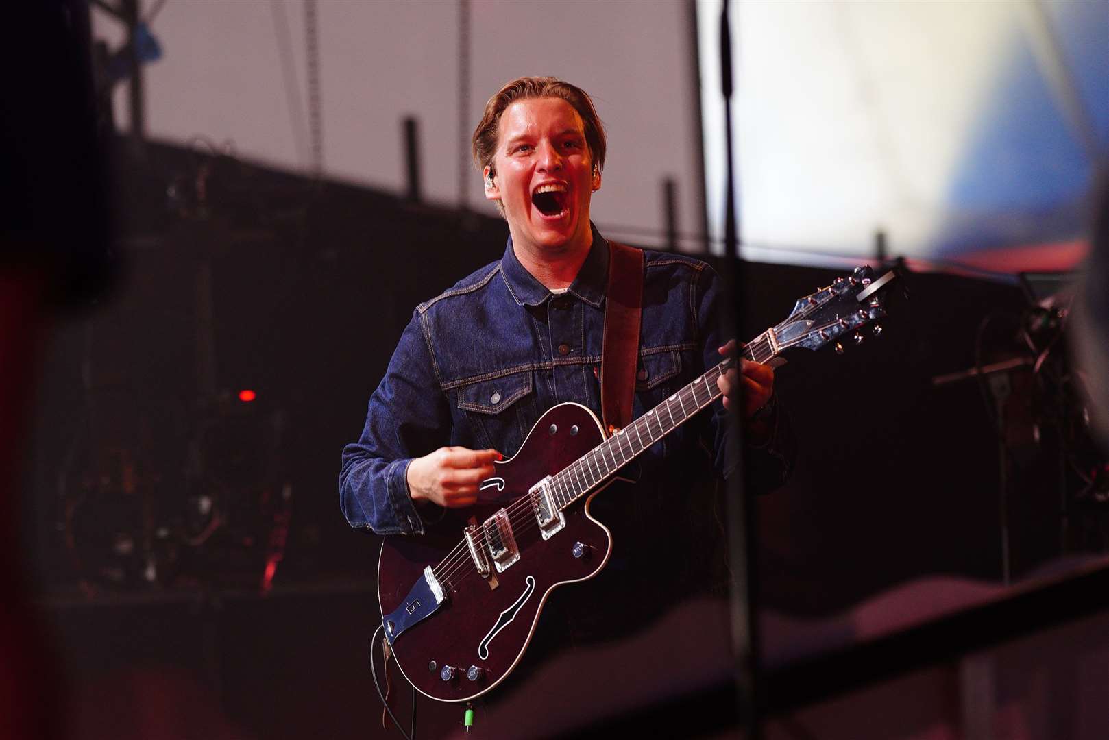 George Ezra had earlier played a secret set on the John Peel stage (Ben Birchall/PA)