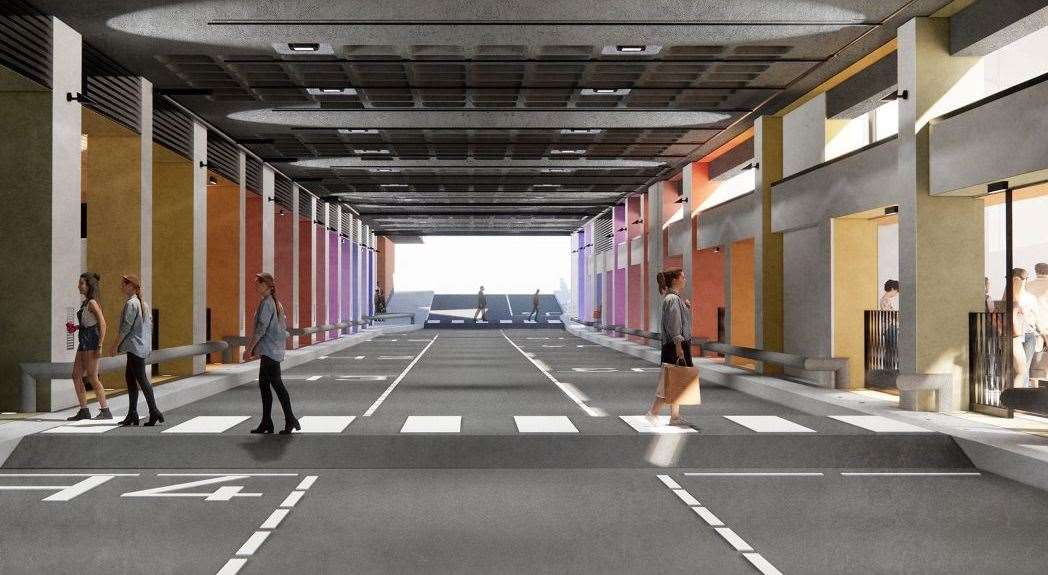 An image of how its hoped the new Maidstone bus station will look Picture: MBC