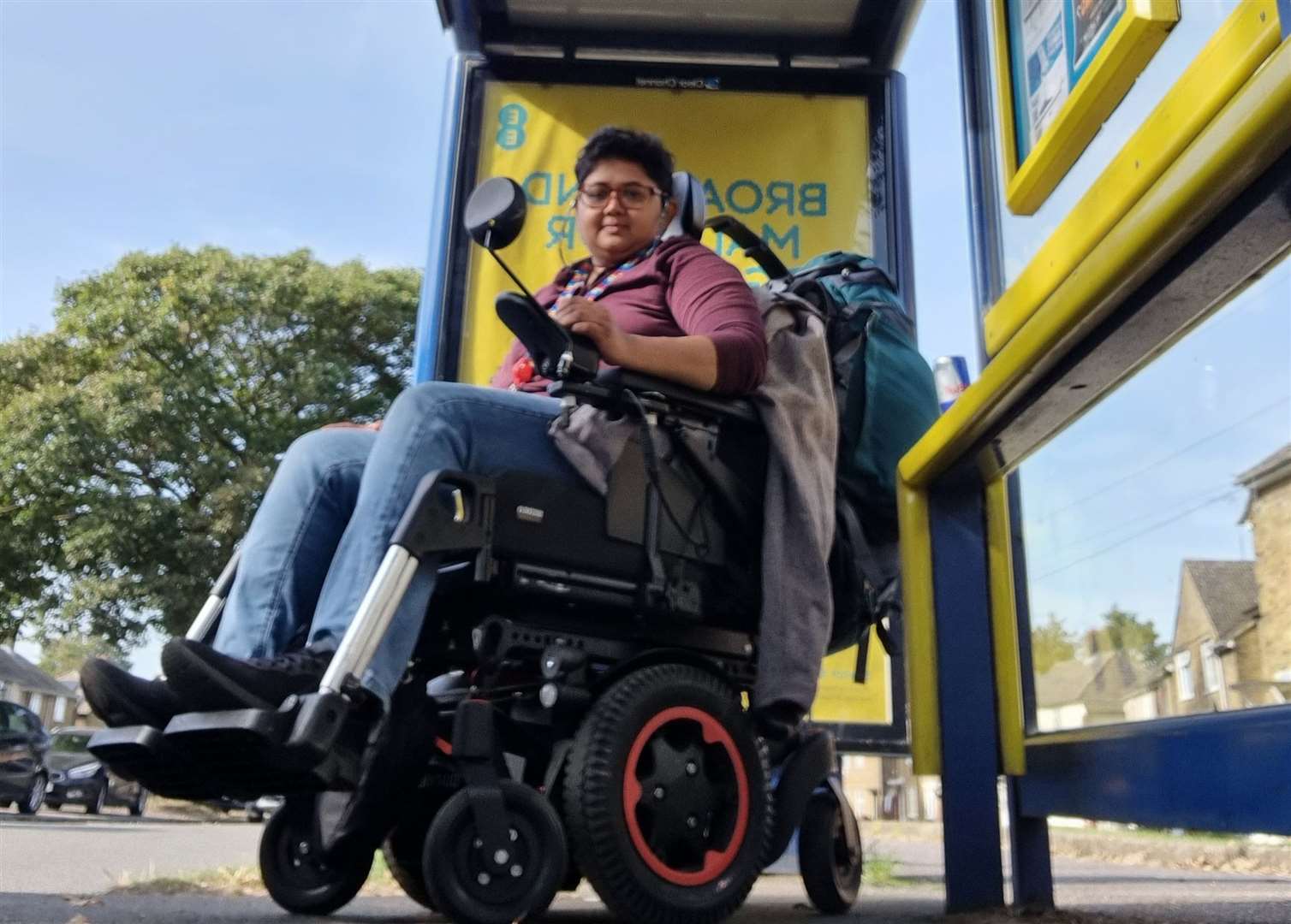 Nargis uses a wheelchair as she is disabled and suffers from other health conditions. Picture: Nargis Fakhri