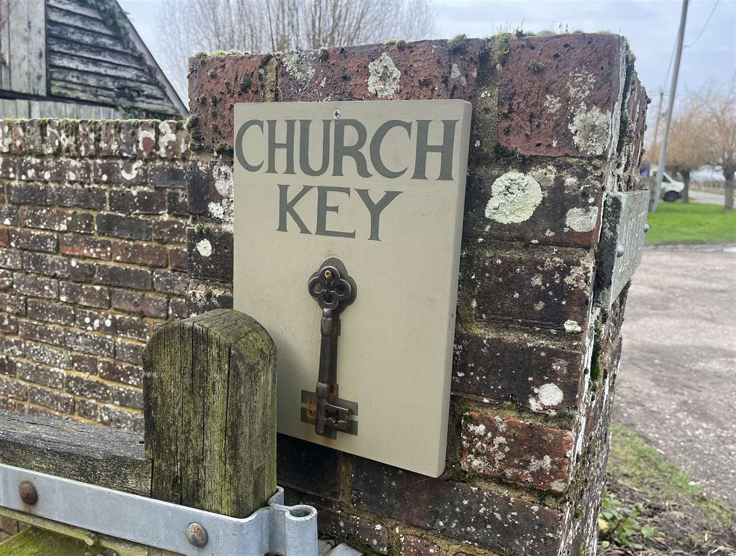 A nearby house holds the key to St Thomas Becket Church in Romney Marsh