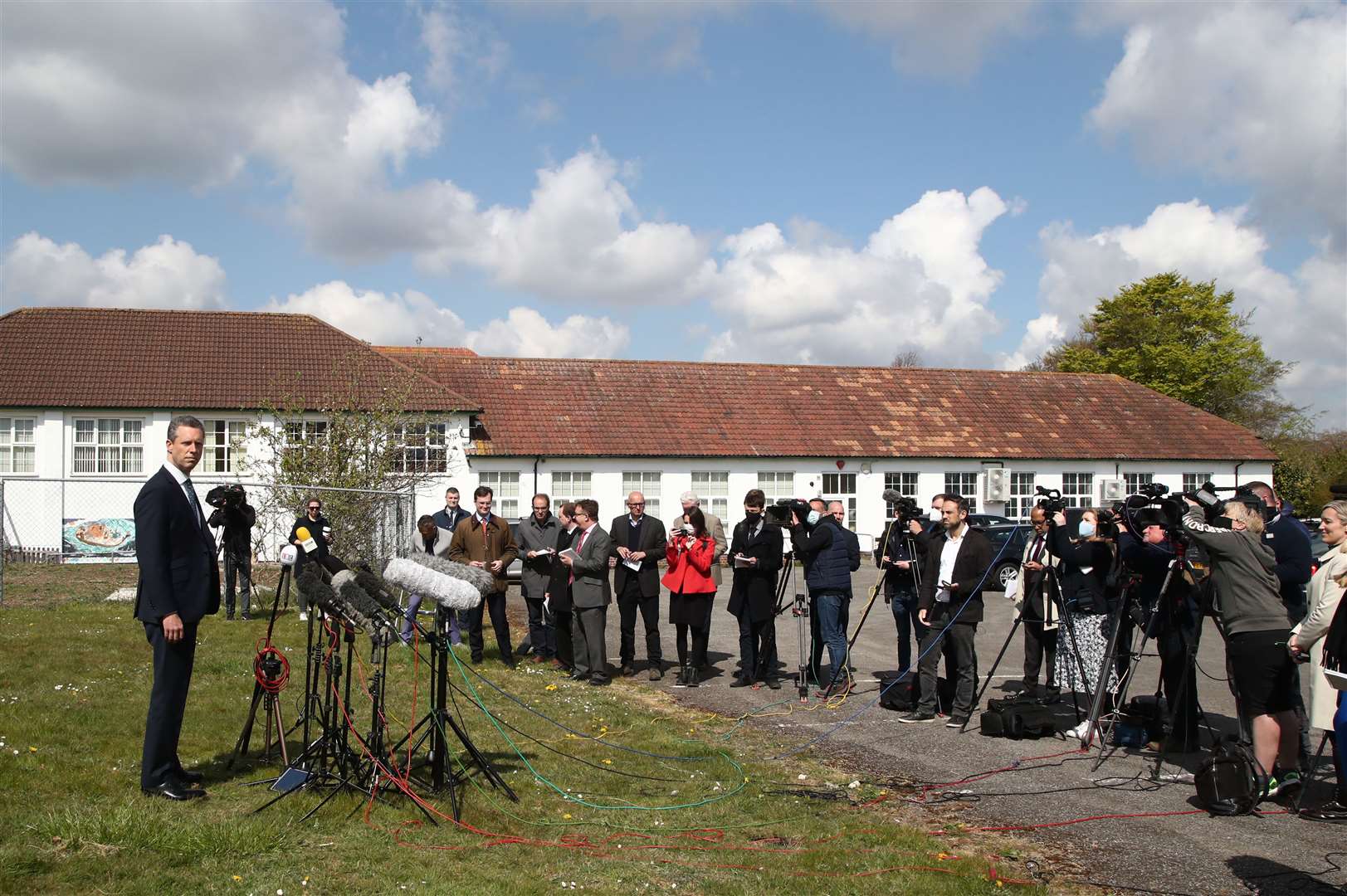 Kent Police Assistant Chief Constable Tom Richards, speaking at a press conference in Aylesham, urged members of the public to be ‘vigilant’ (Gareth Fuller/PA)