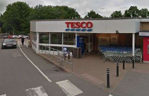 The Tesco store in Farleigh Hill, Tovil, Maidstone. Picture: Google Street View