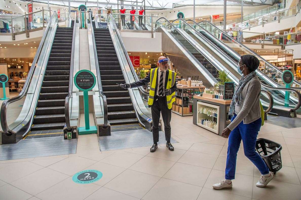 Hosts will welcome back shoppers when branches of John Lewis reopen next week