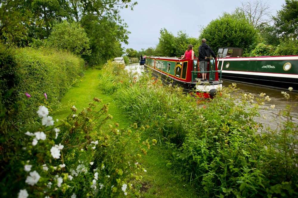 The scheme aims to boost wildlife and cut costs, while ensuring people can use the waterways (Canal and River Trust/PA)