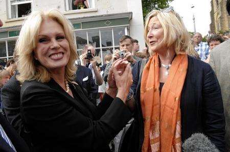 Joanna Lumley and Annie Watsham