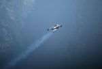 Jetman in flight on his single jet-powered wing. Picture: Alain Sauquet/Cirrus/National Geographic Channel