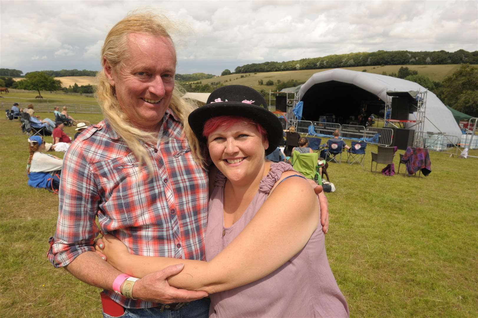 Pett Farm, Pett Lane, Stockbury..Chickenstock Music Festival..Organisers, Moya and Dave Taylor.Picture: Steve Crispe. (14058892)