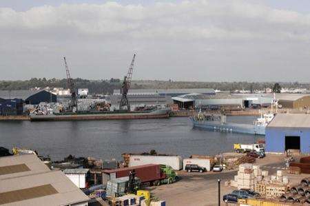 Chatham Docks is the potential site for a major redevelopment, including homes and a superstore