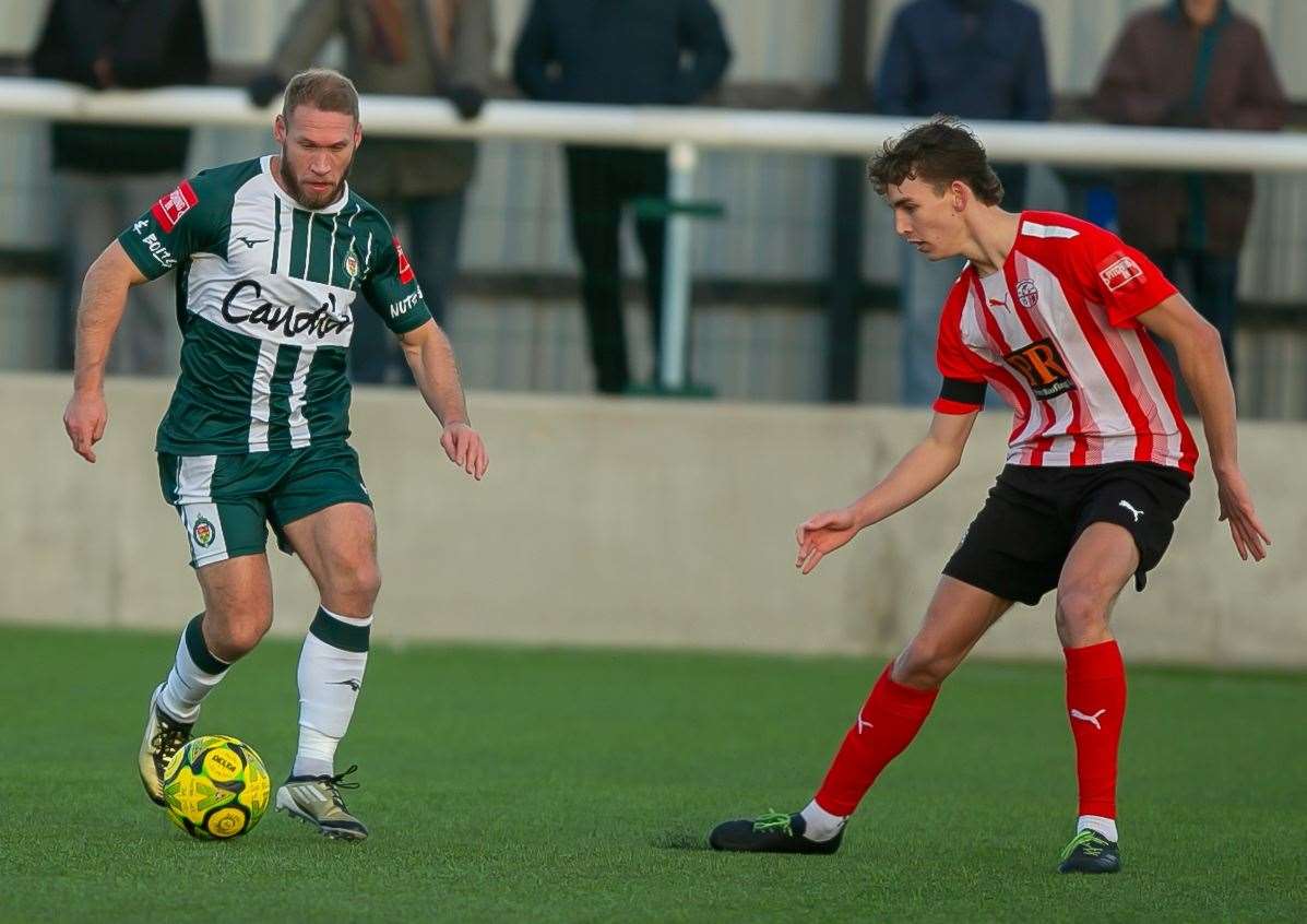 Matt Bodkin is still playing at the age of 41 for Ashford United in Isthmian South East. Picture: Ian Scammell