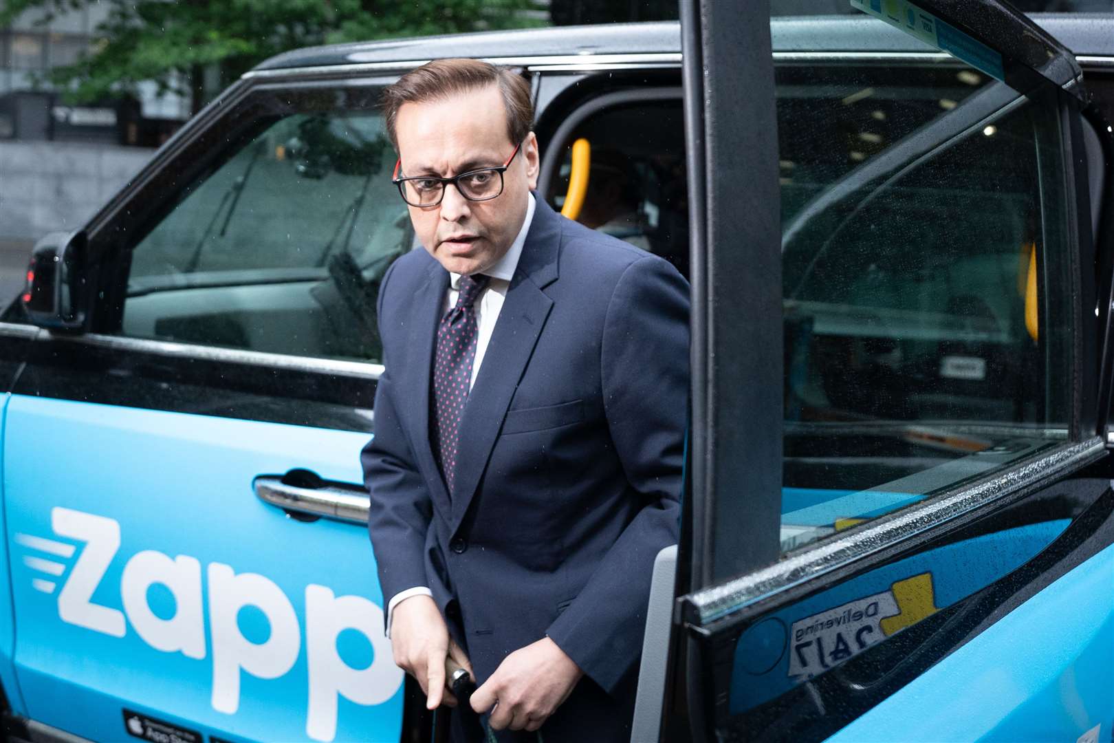 Former MP Imran Ahmad Khan arrives at Southwark Crown Court (Stefan Rousseau/PA)