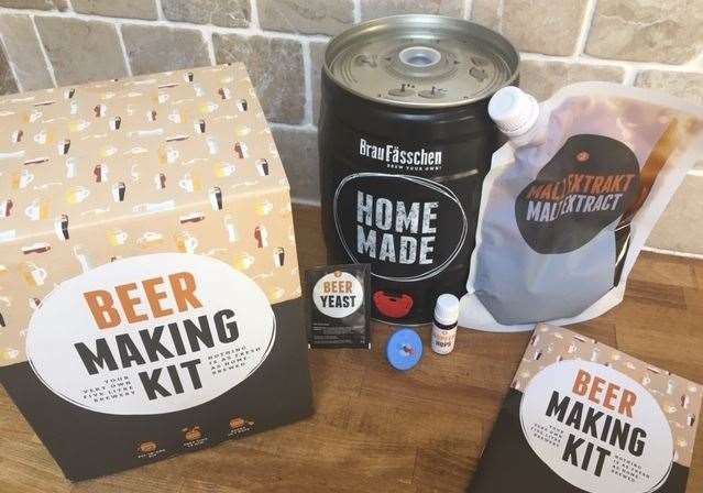 All you need to brew your own beer at home delivered to your door in one box, direct from Germany
