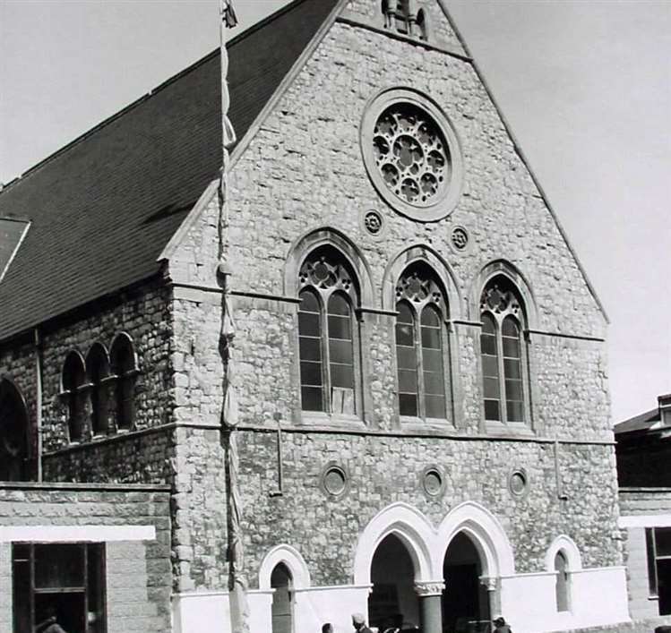 The Sikh temple pictured in 1969