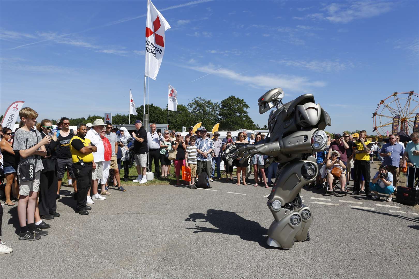 Titan the Robot entertains the crowds at the County Show