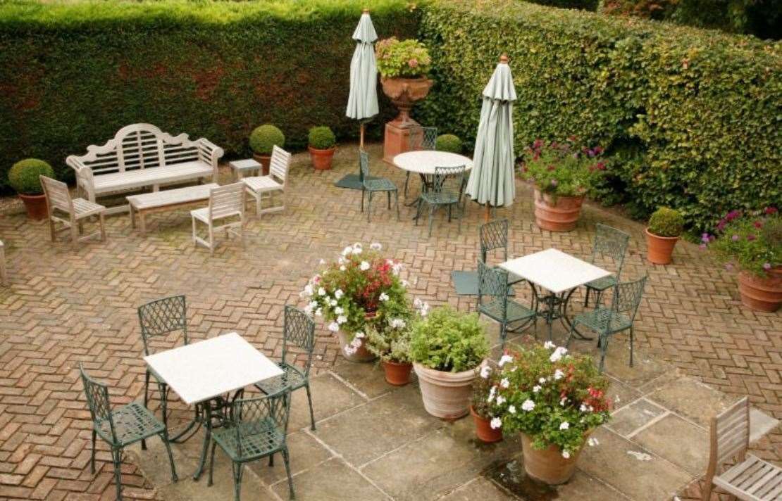 The courtyard for alfresco relaxing