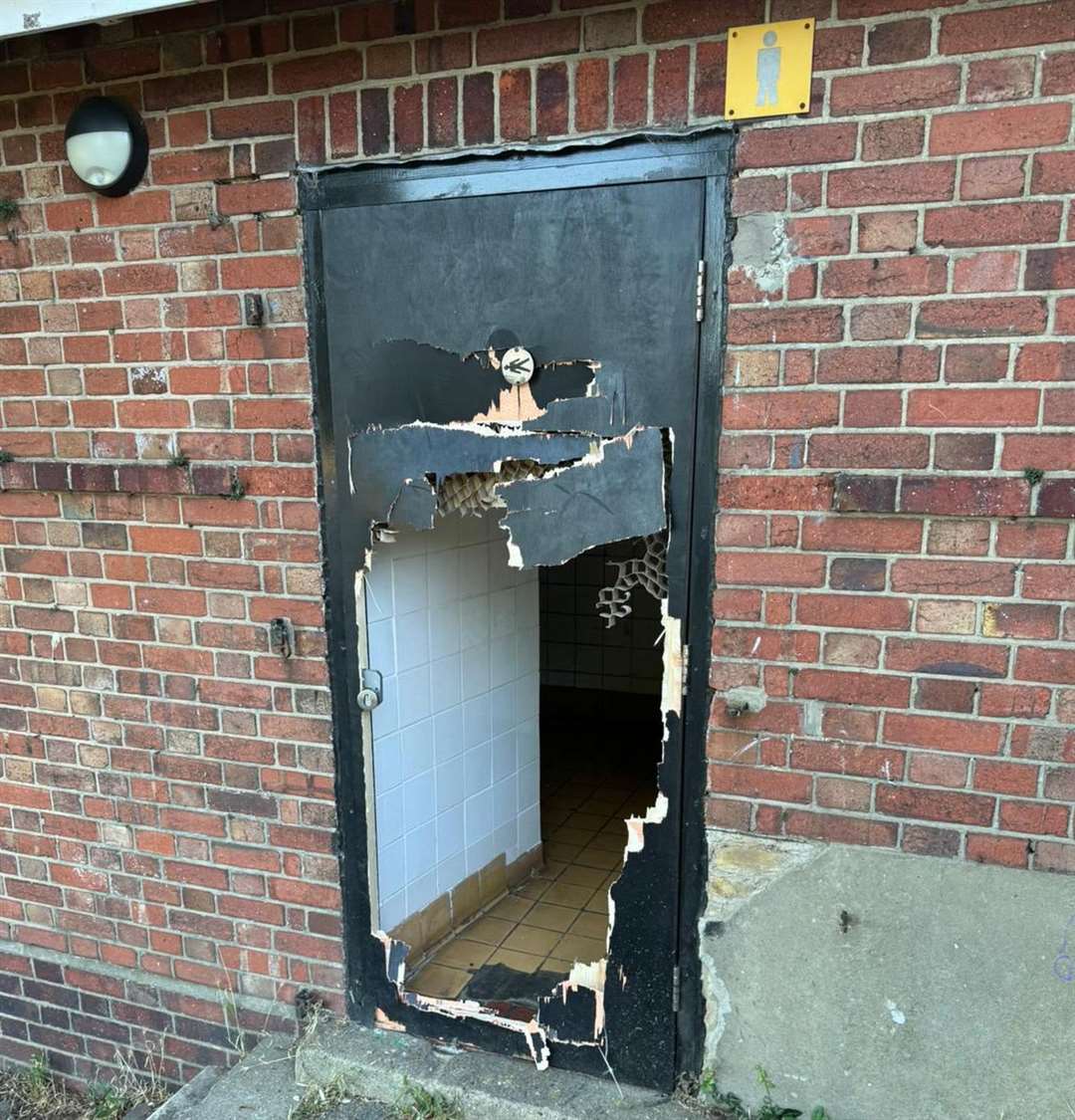 The men’s toilets in Victoria Park in Deal have closed until further notice. Picture: DDC