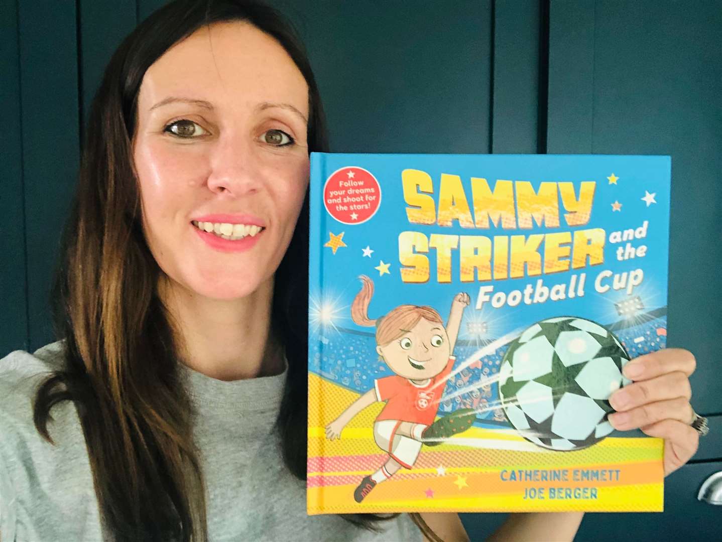 Catherine Emmett made a children’s picture book with a football focus to fill a gap in the market (Catherine Emmett/PA)