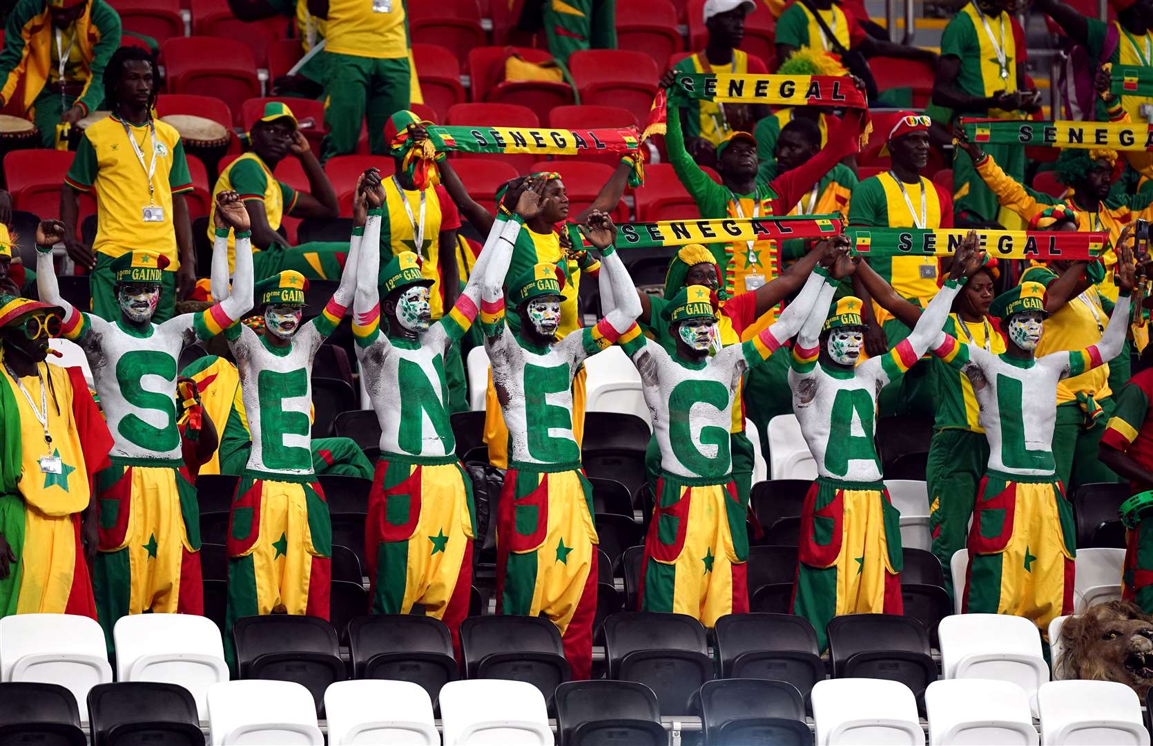 There was a carnival atmosphere ahead of kick-off (Mike Egerton/PA)