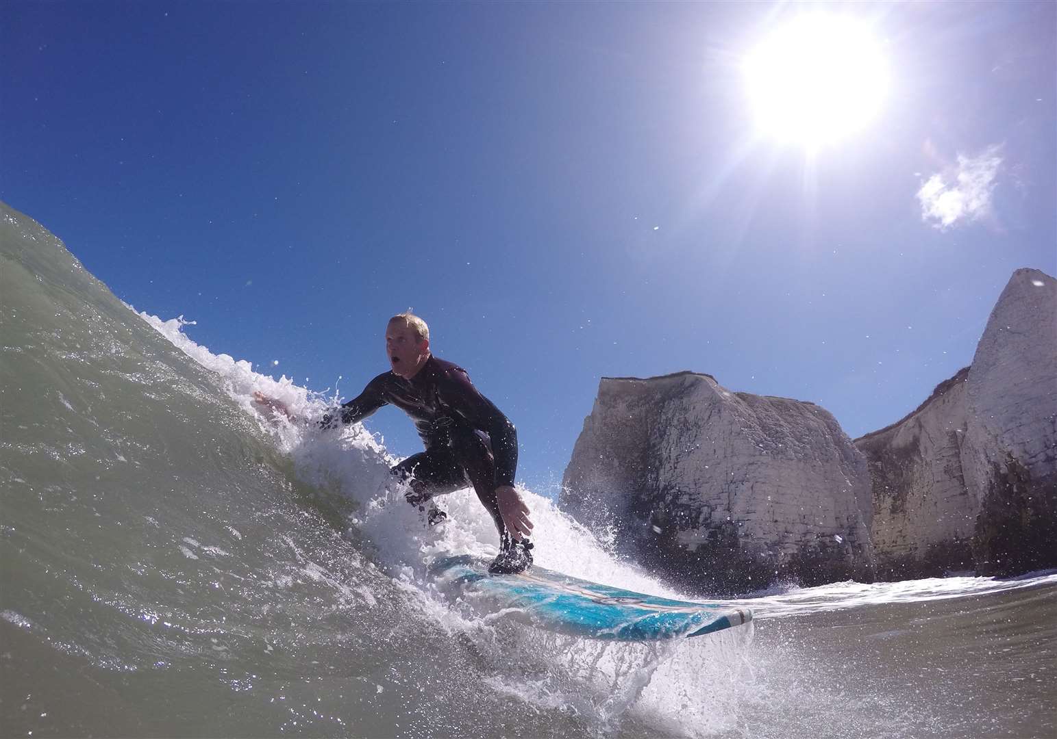 A surfer takes to the seas in Thanet Picture: Ross Andrews