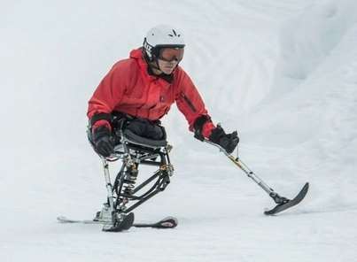 Hari has used specially built skis as he seeks to prove his disability does not hold him back