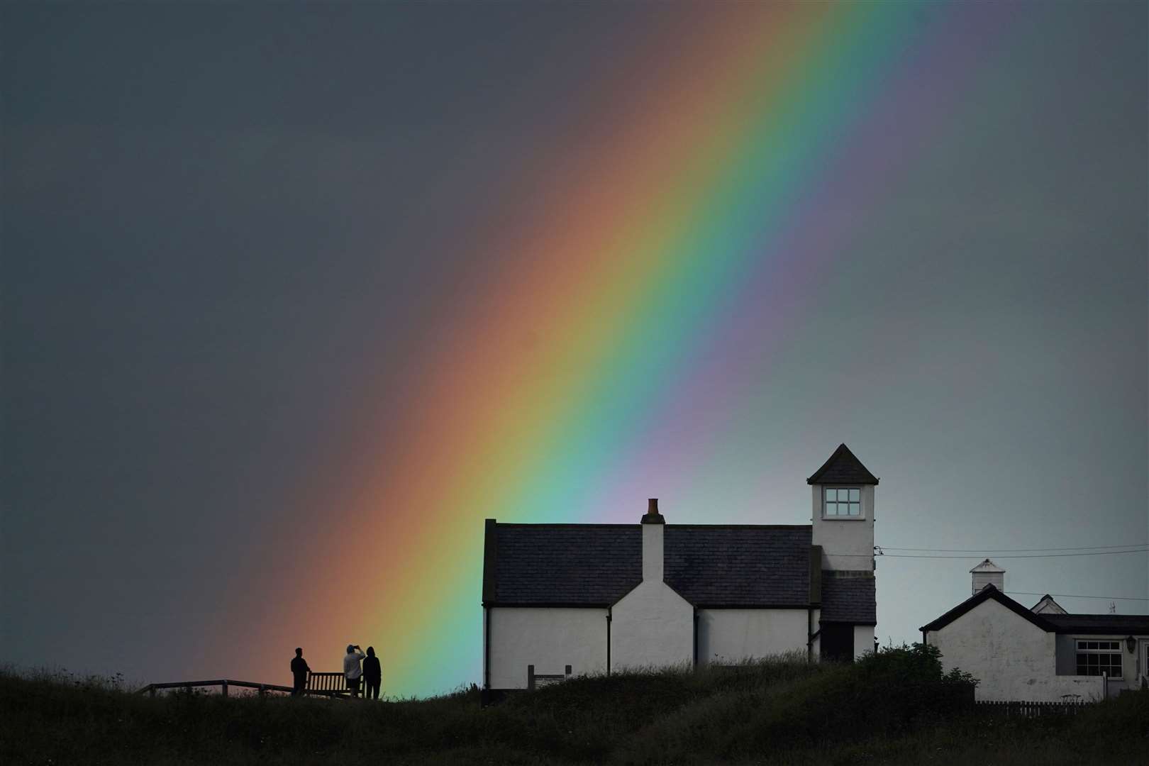 ‘Plenty of rainbows’ brought on by scattered sunshine and showers forecast for much of the UK are expected in the coming days (Owen Humphreys/PA)