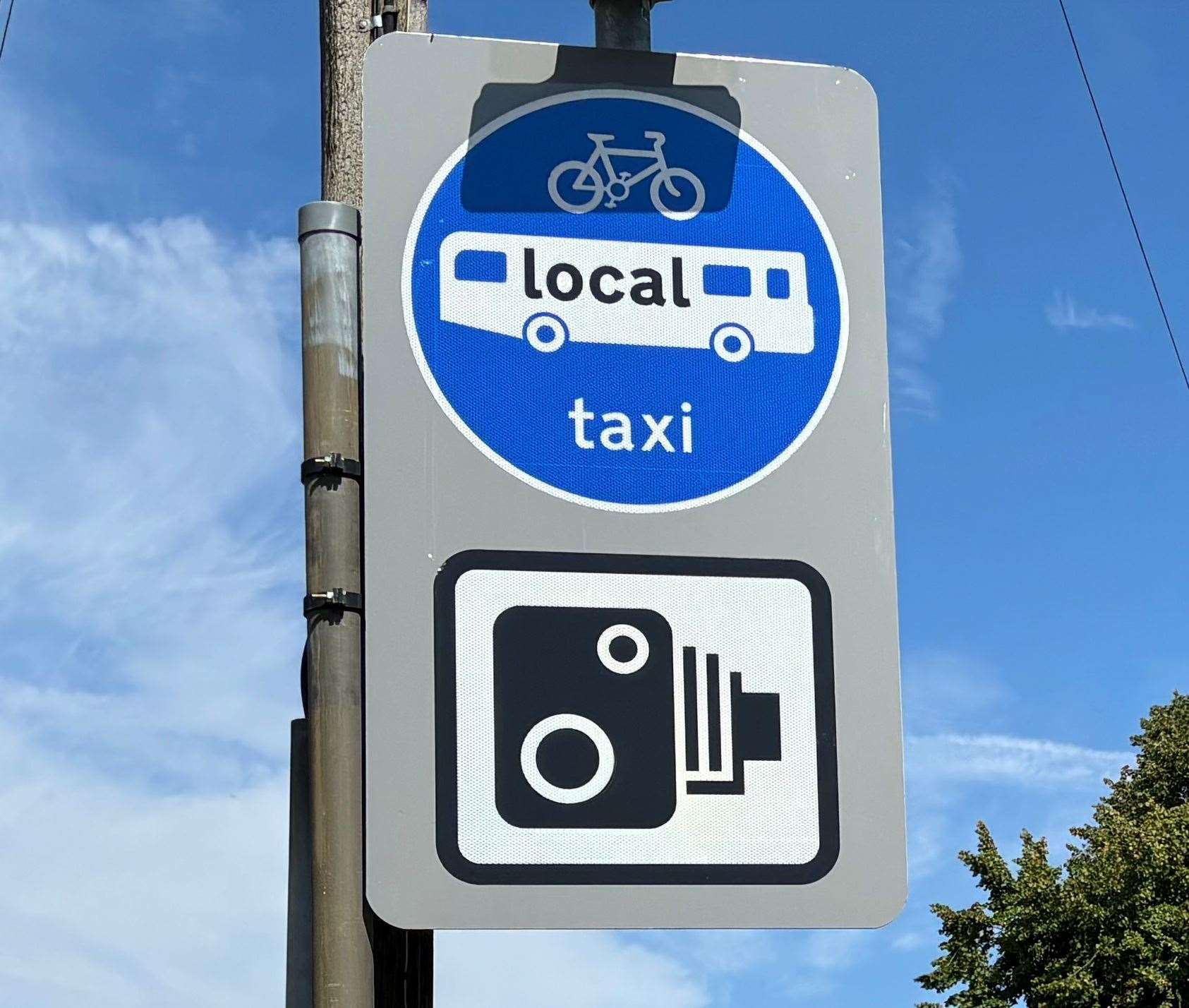 New signs have been erected in Beaver Road, Ashford, informing drivers of the new cameras