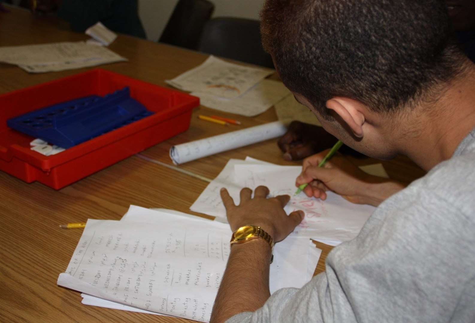 A teenage asylum seeker at a reception centre in Ashford