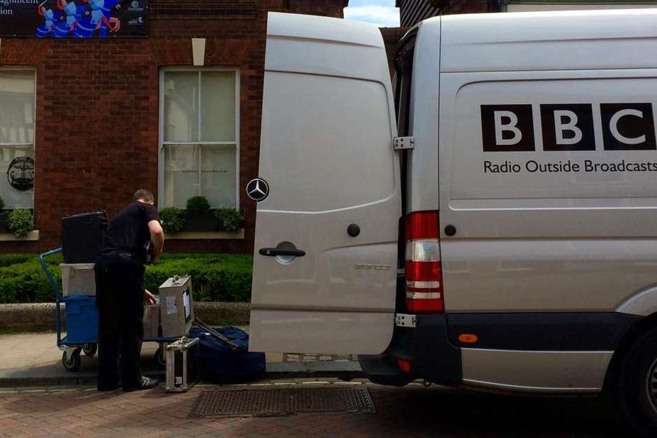 BBC Radio 4 prepare for Any Questions show in Faversham