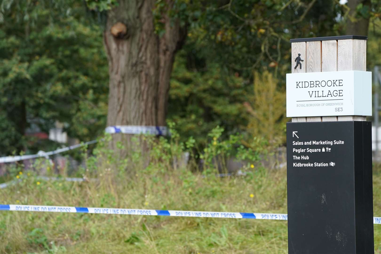 Police tape in Cator Park (Ian West/PA)