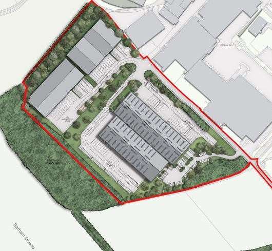 The layout of the Chapel Down’s new facility, which secured a High Court win in May