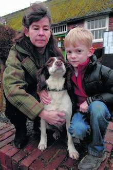 Amanda Barker, Henry the Spaniel and Bill