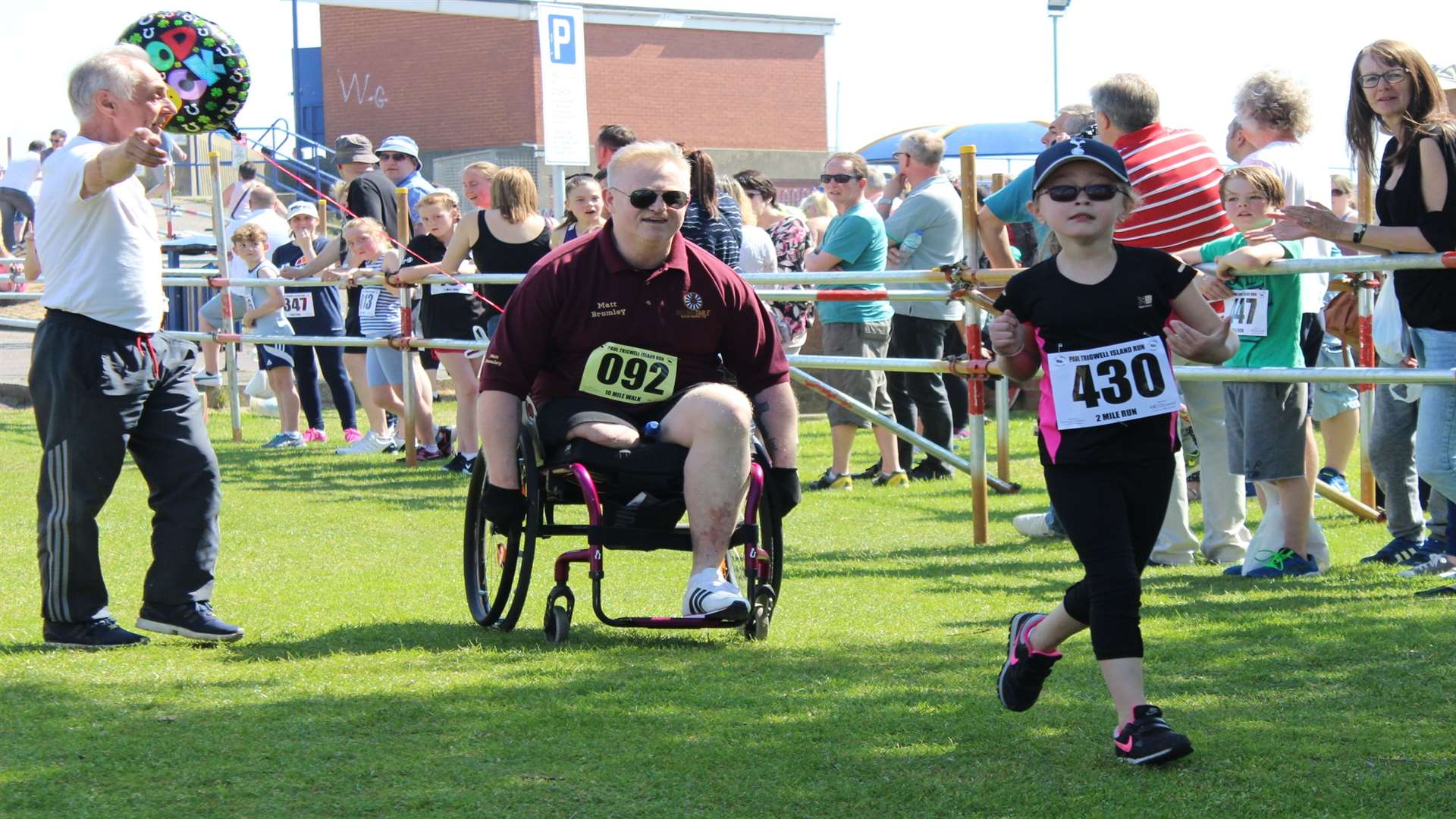 Matt Bromley becomes the first person in a wheelchair to enter and complete the Paul Trigwell Sheppey Run