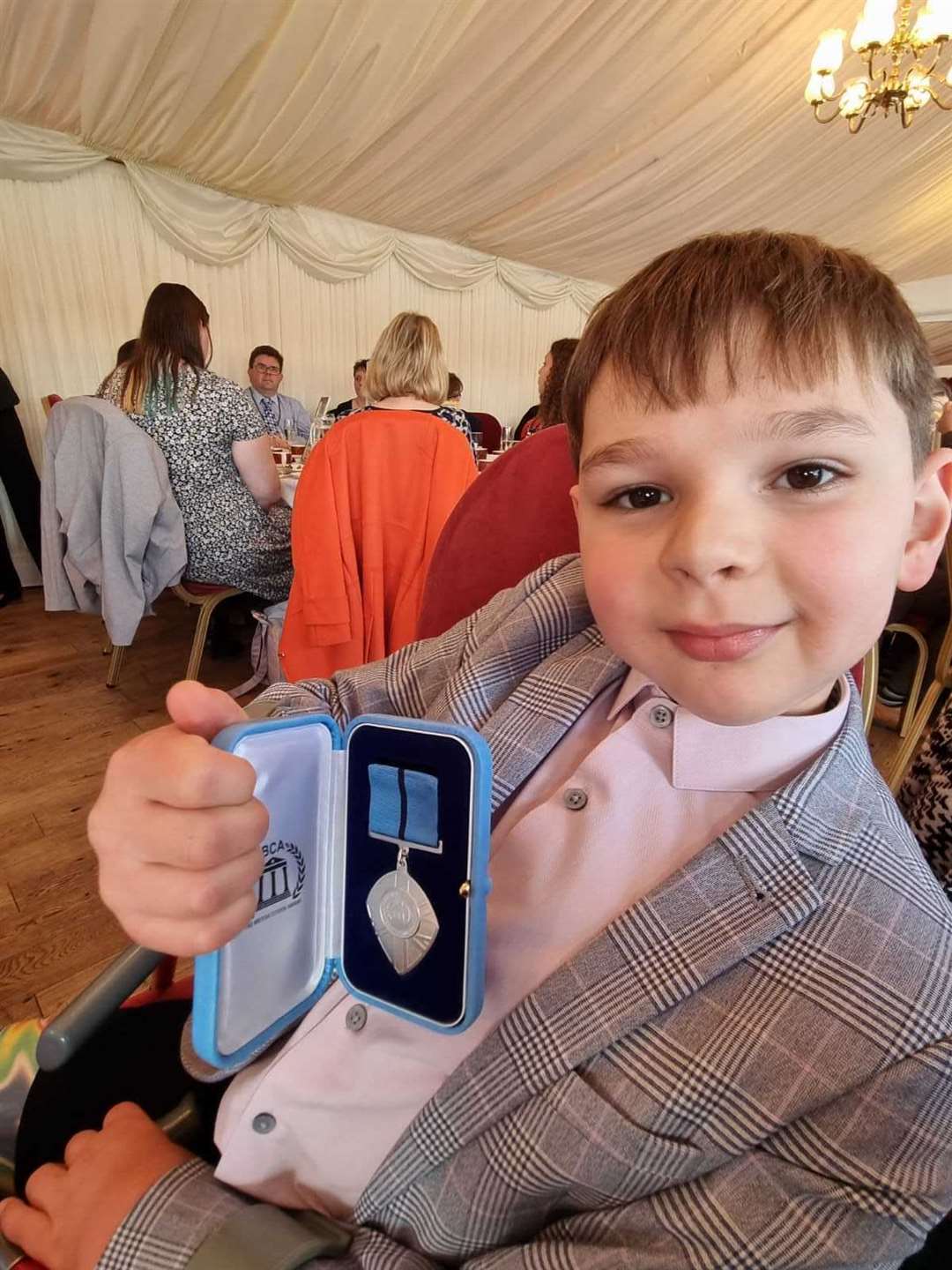 Tony Hudgell when he received a British Citizen Youth Award at the House of Lords last year. Picture: Paula Hudgell