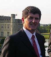 Locate in Kent reception, Leeds Castle. From left: Paul Wookey, chief executive, Sir Brandon Gough, chairman, and Kevin Lynes, KCC Cabinet member for regeneration and economic development