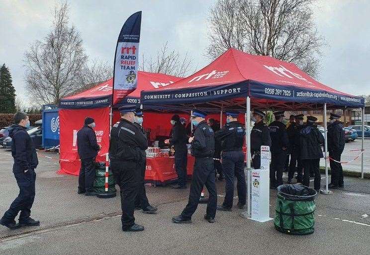 A massive surge testing operation was launched in Maidstone. Picture: Rapid Relief