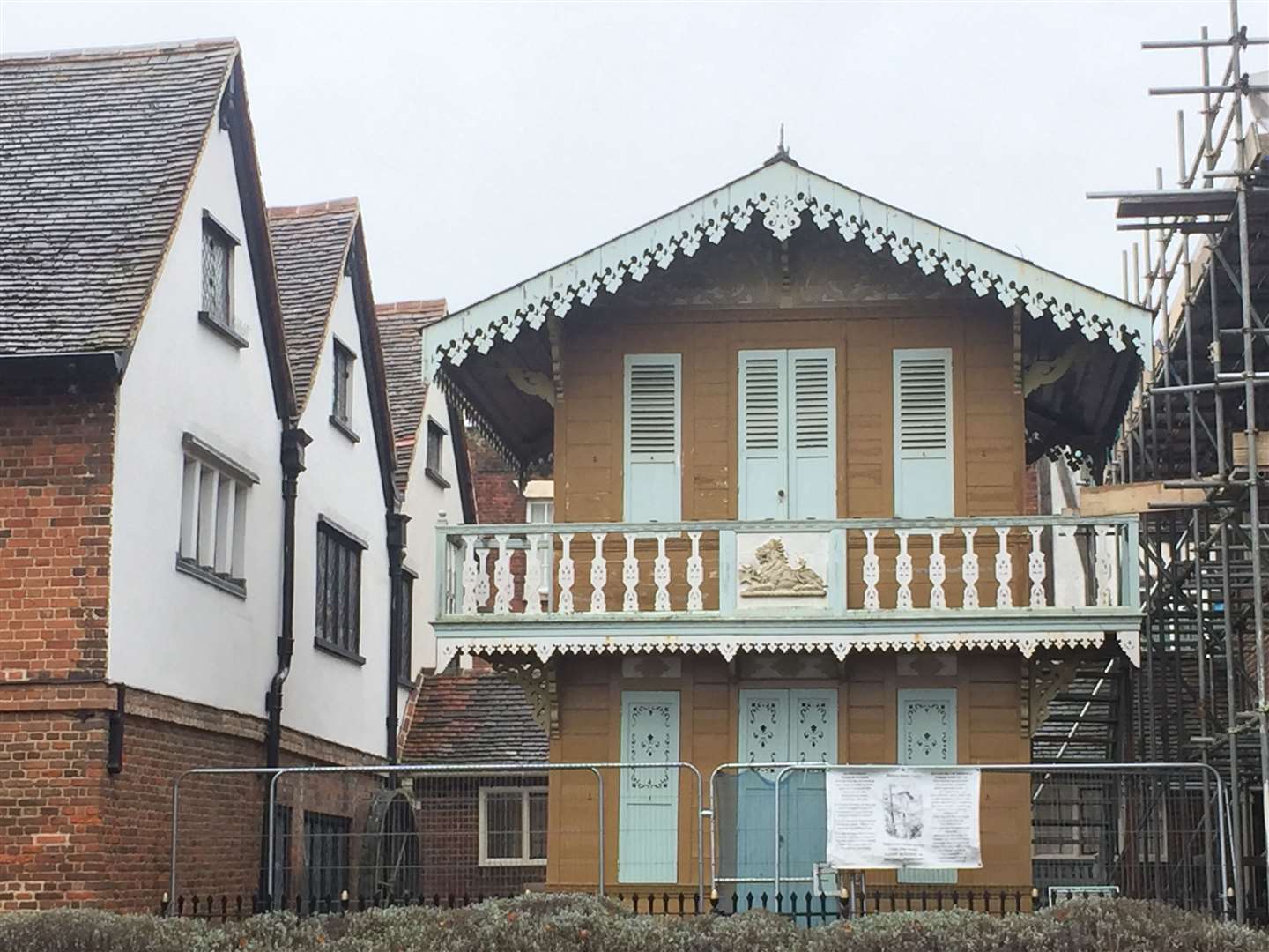 Dickens' writing chalet behind Eastgate House in Rochester