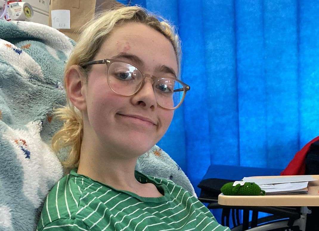 Matilda Peachey has had treatment at UCLH in London. Picture: Naomi Bath