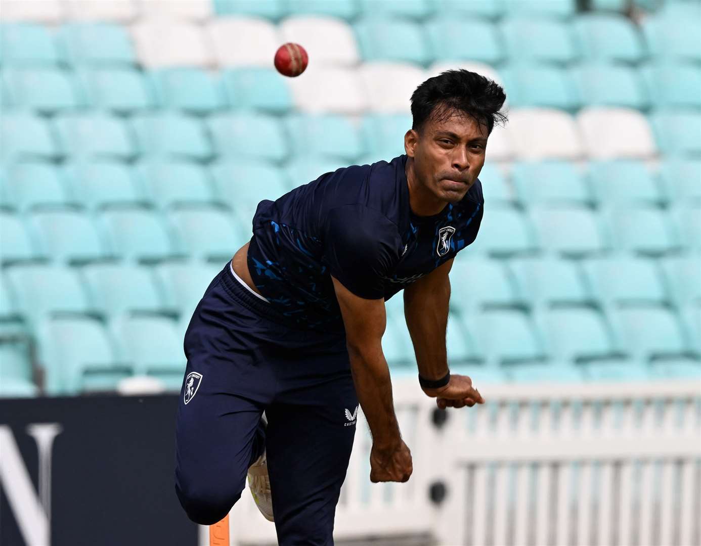 Arafat Bhuiyan took 4-65 on his first-class debut. Picture: Keith Gillard