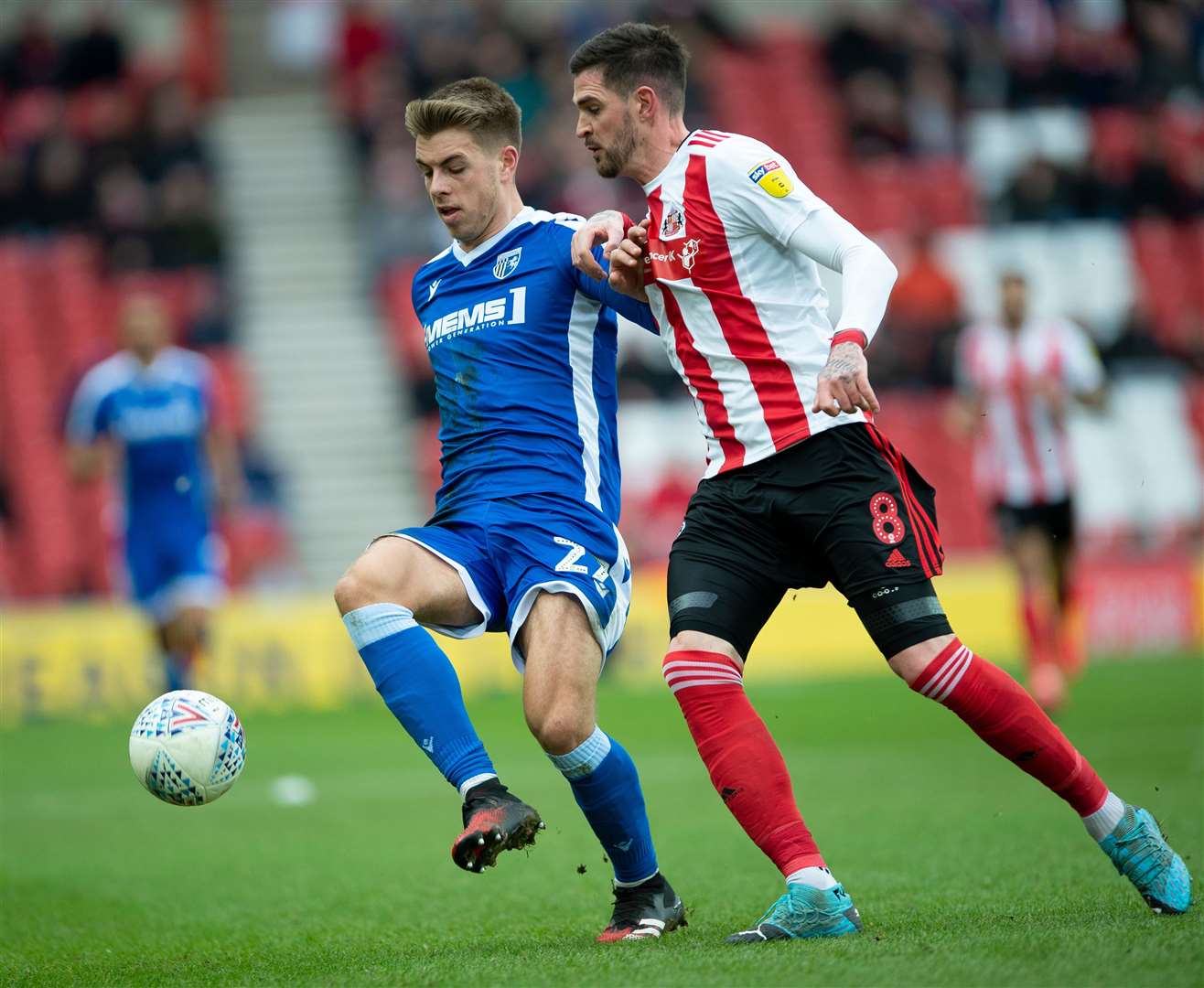 Jack Tucker in action for the Gills against Sunderland last season Picture: Ady Kerry