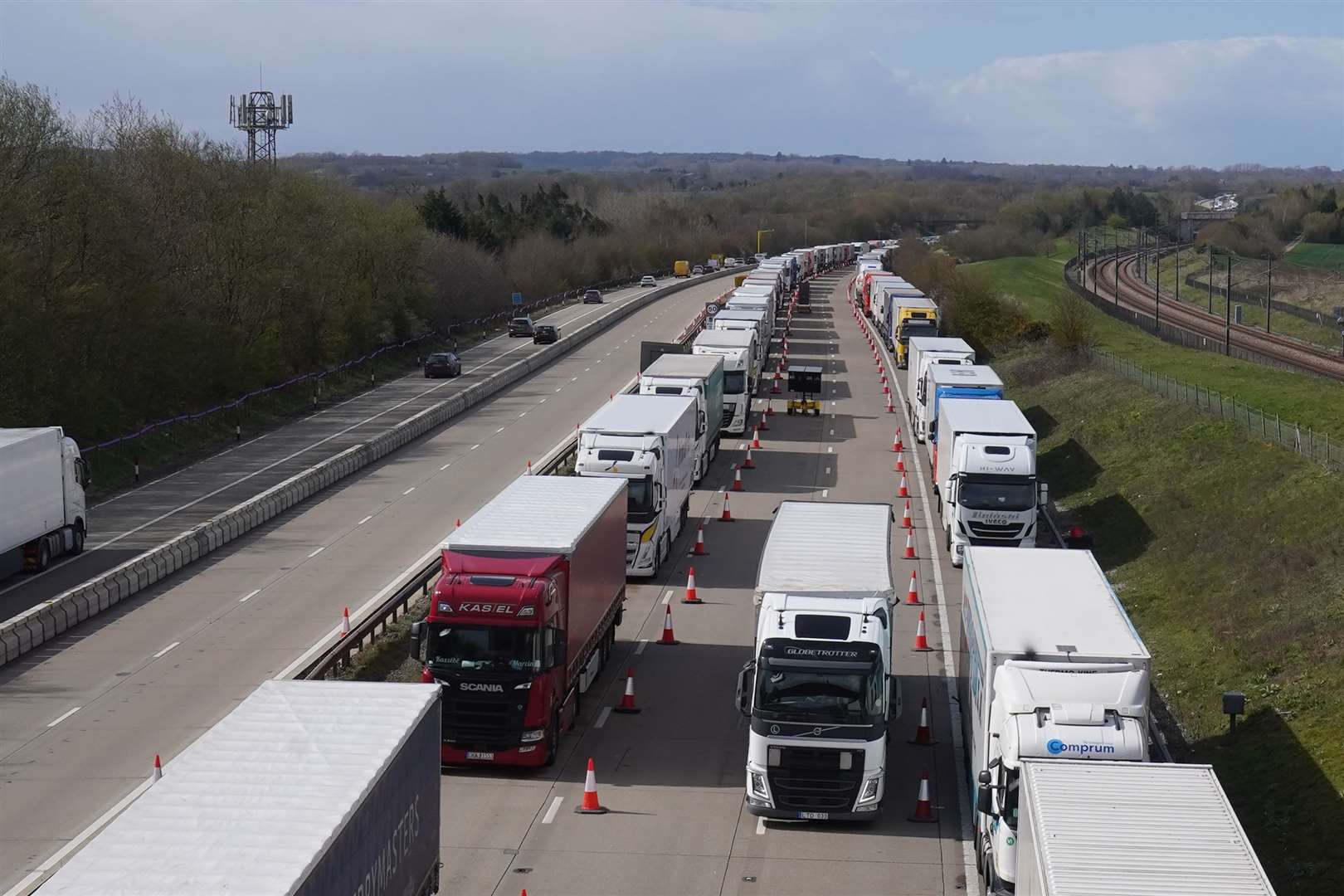 Longer lorries are to be allowed on Britain’s roads to enable more goods to be carried on fewer journeys (Gareth Fuller/PA)