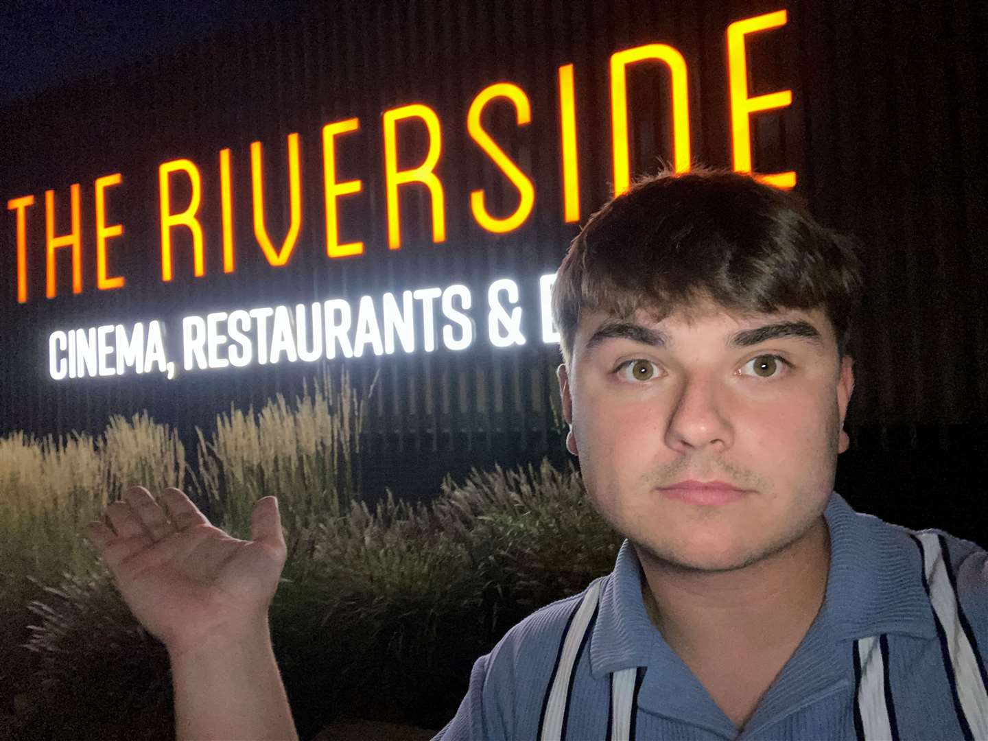 Reporter Max Chesson at the Riverside development in Canterbury