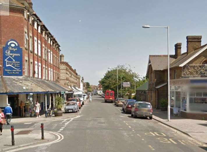 The attack happened in Station Road, Westgate. Picture: Google.